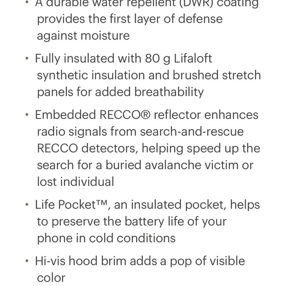 Helly Hansen Powchaser Lifalot Insulated Jacket. Size medium. - Picture 7 of 8